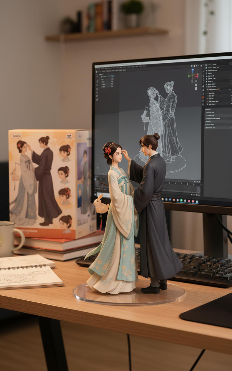 3D figurine created from original photo