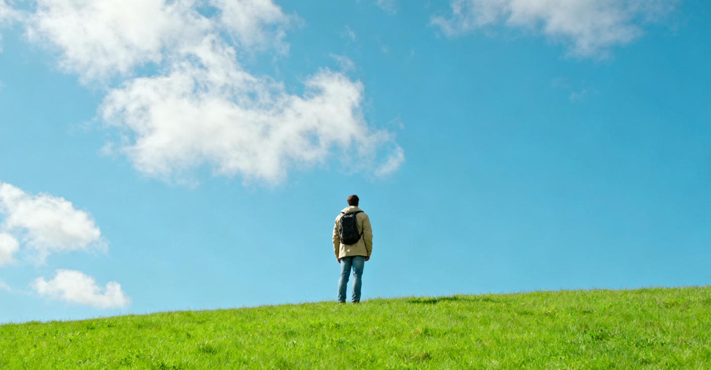 Original photo with clear sky